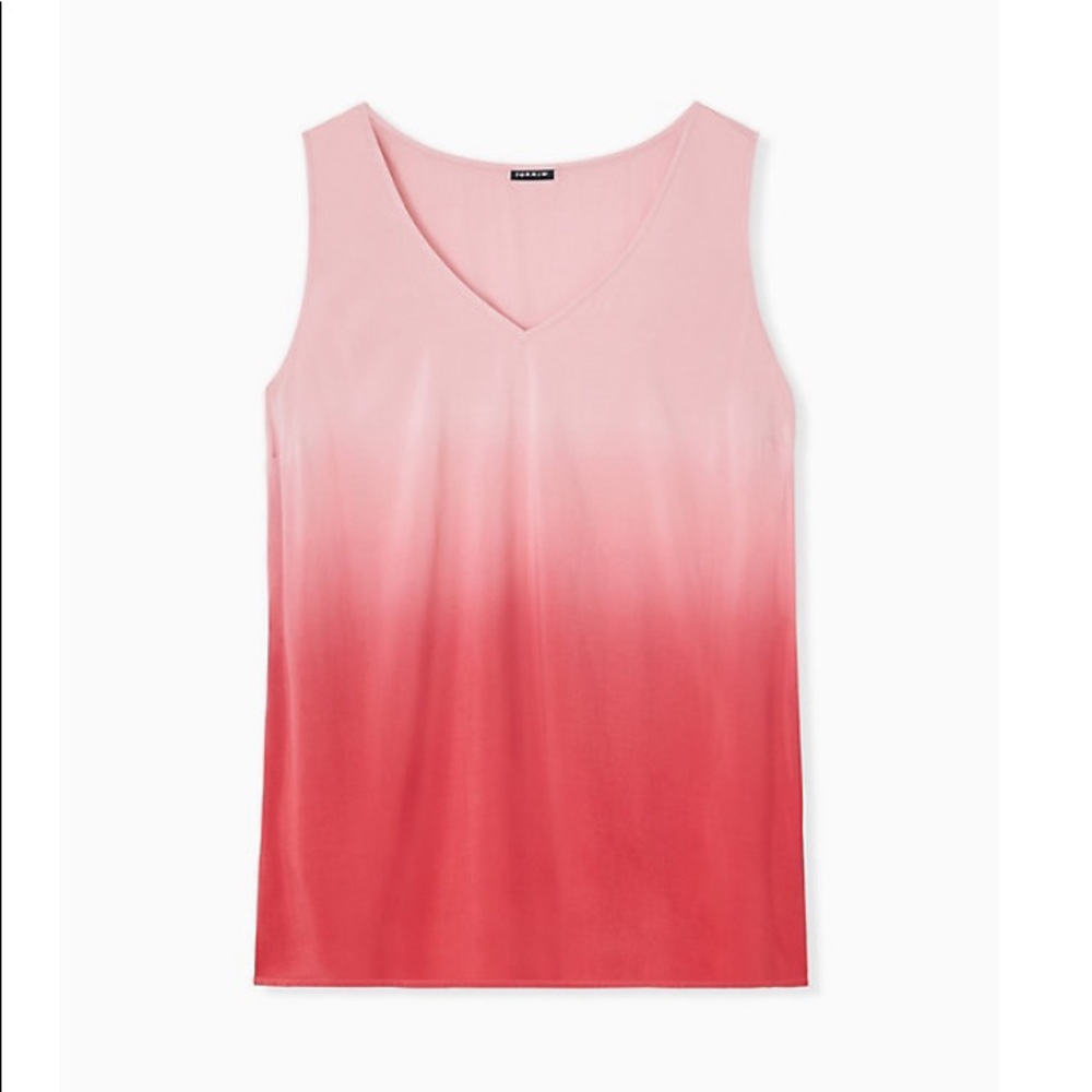 ♥️🇱🇷NWT red dip-dye challis tank 🇱🇷♥️